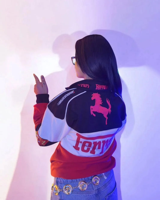 Ferrari Racing Jacket – Vintage F1 Streetwear by Stylestitch