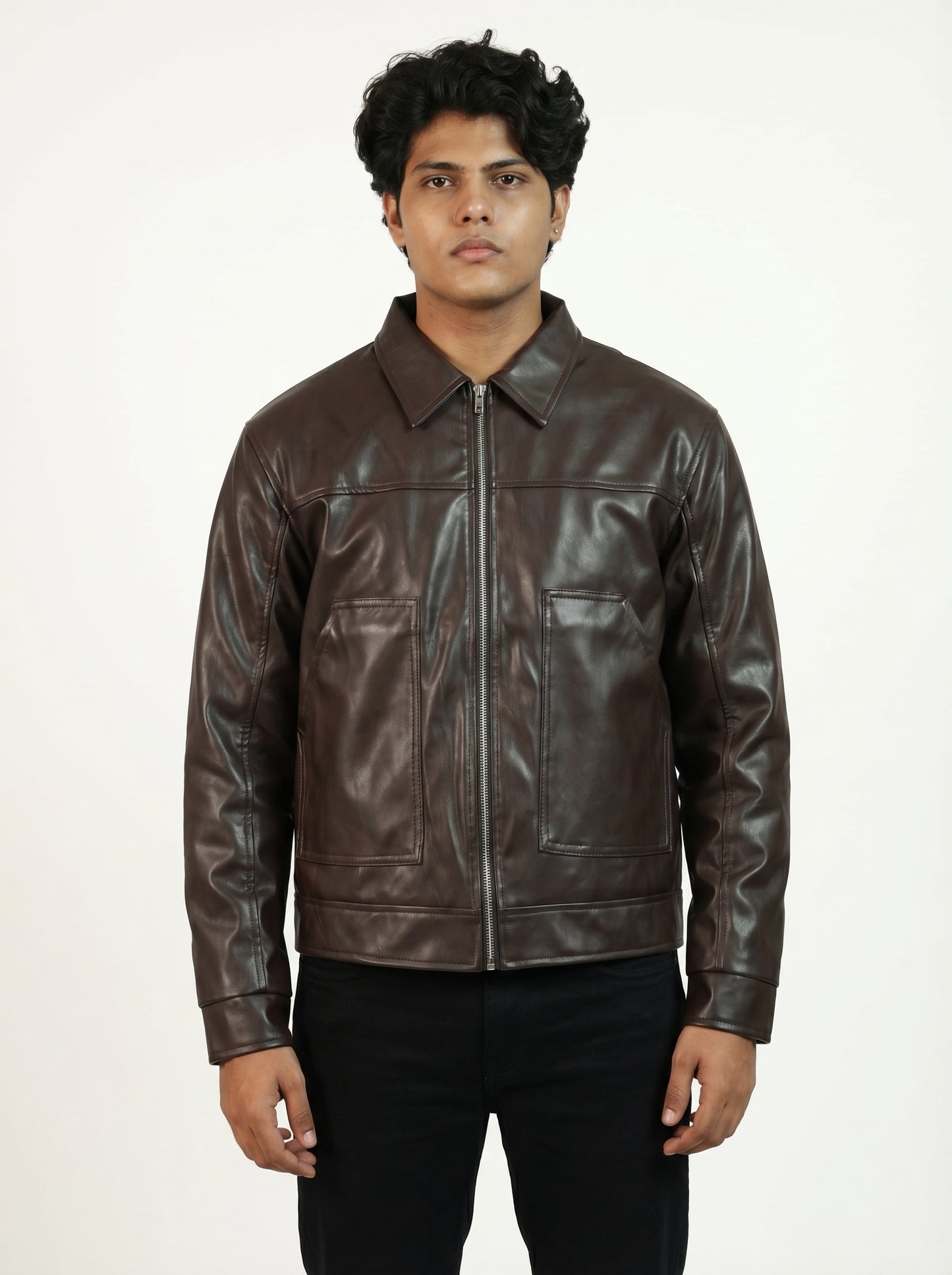 Premium Brown Unisex Leather Jacket