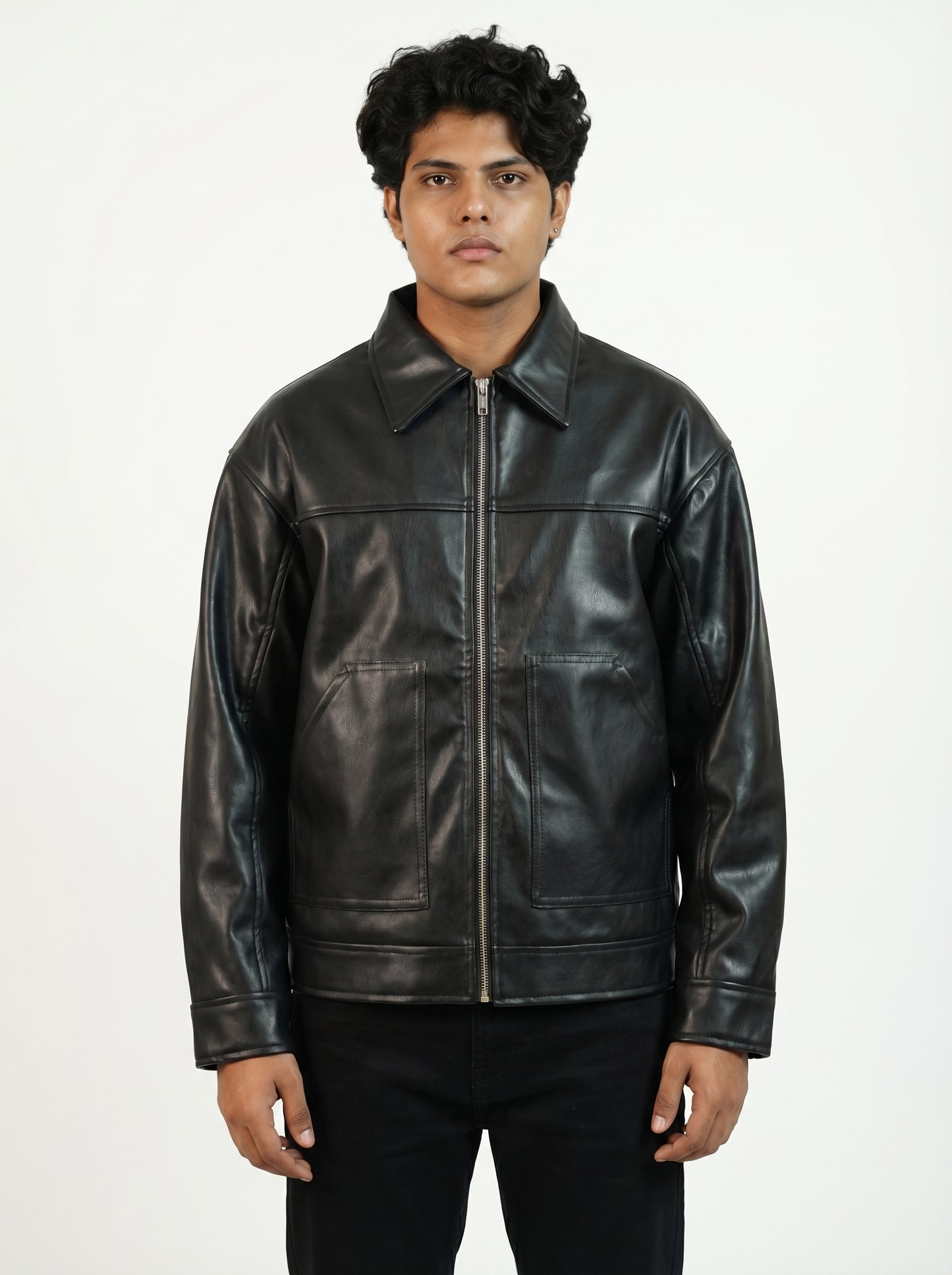 Premium Black Unisex Leather Jacket