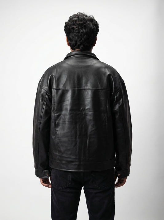 Premium Black Unisex Leather Jacket