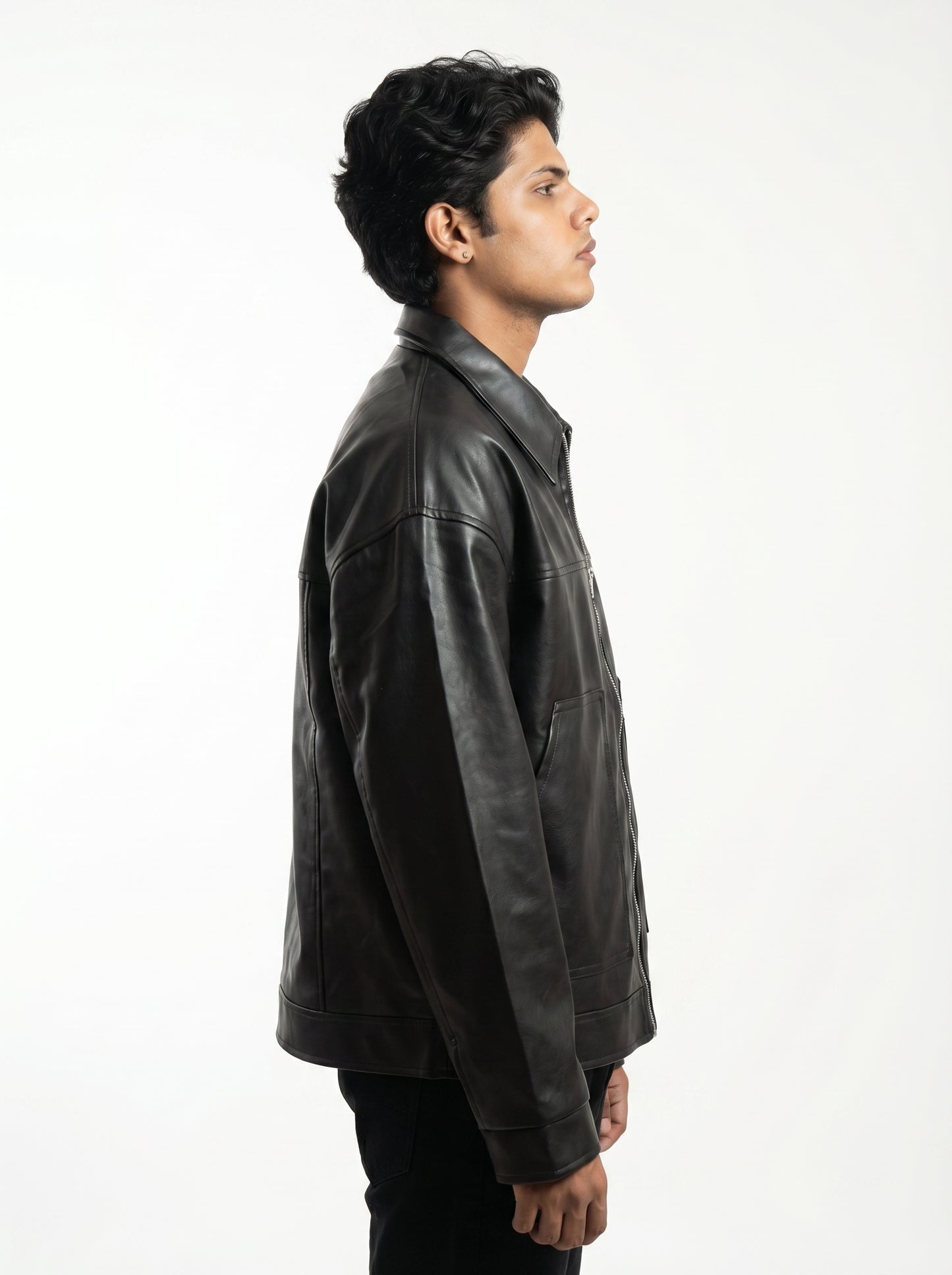 Premium Black Unisex Leather Jacket
