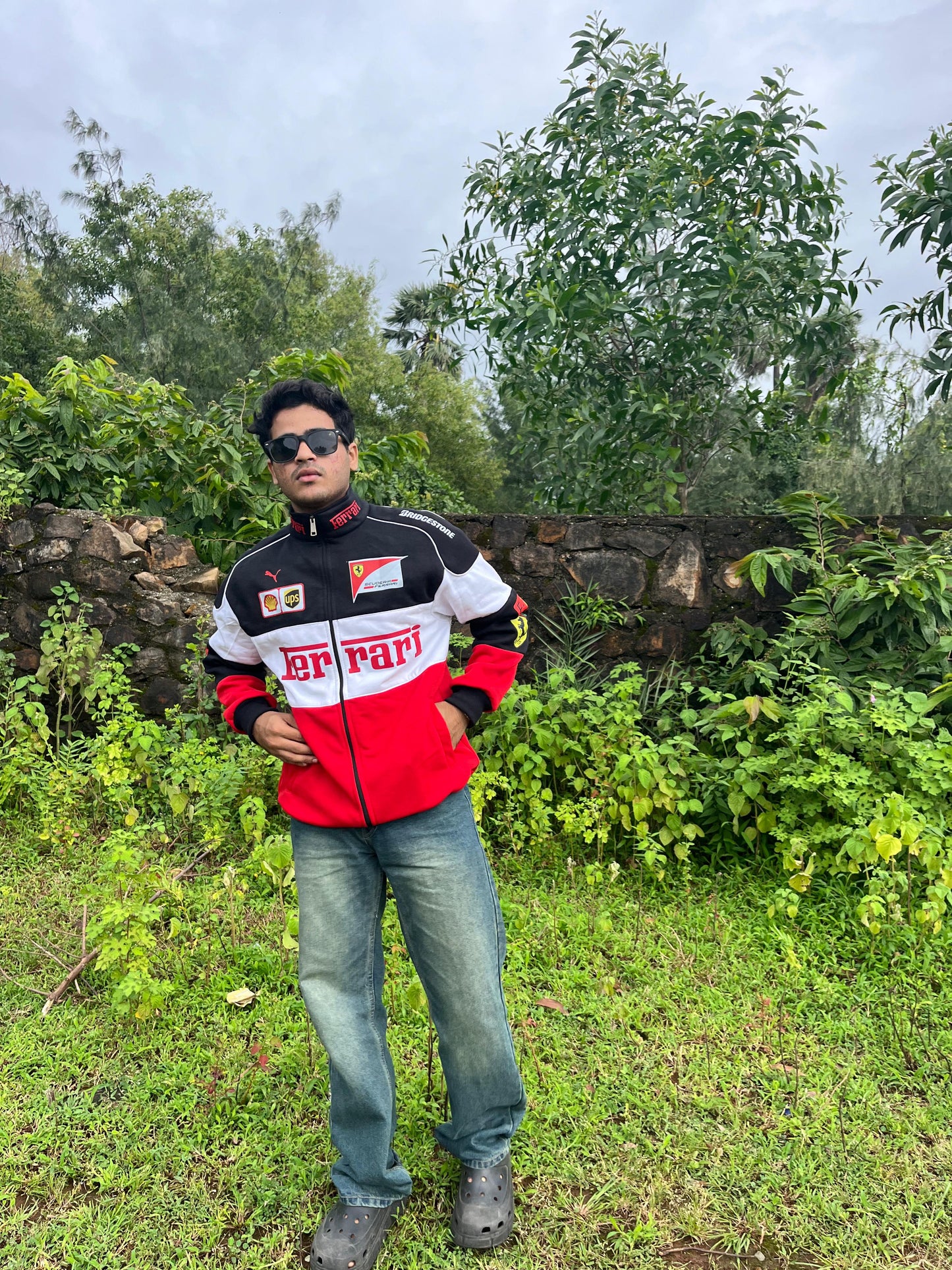 F1 Trio Ferrari Jacket – F1-Inspired Streetwear by Stylestitch