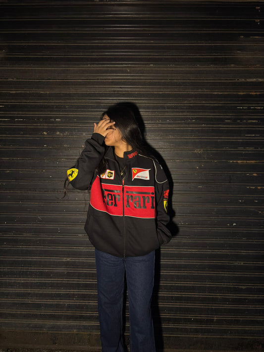 F1 Black Racing Unisex Jacket by stylestitch