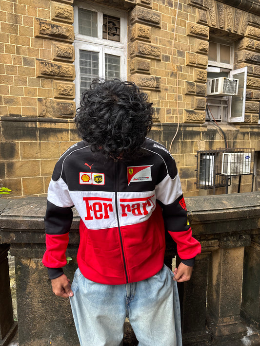 F1 TRIO FERRARI UNISEX RACING JACKET BY STYLESTITCH