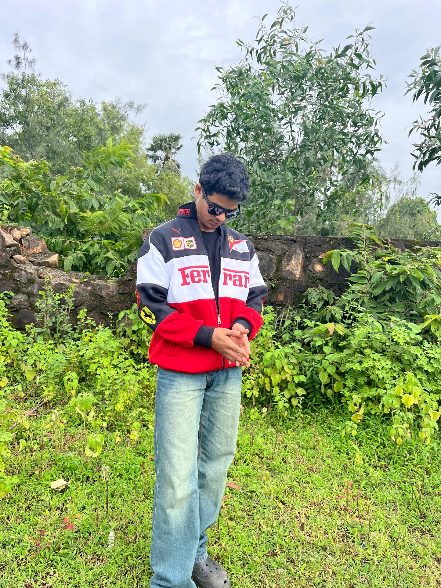 F1 Trio Ferrari Jacket – F1-Inspired Streetwear by Stylestitch