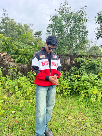 F1 Trio Ferrari Jacket – F1-Inspired Streetwear by Stylestitch
