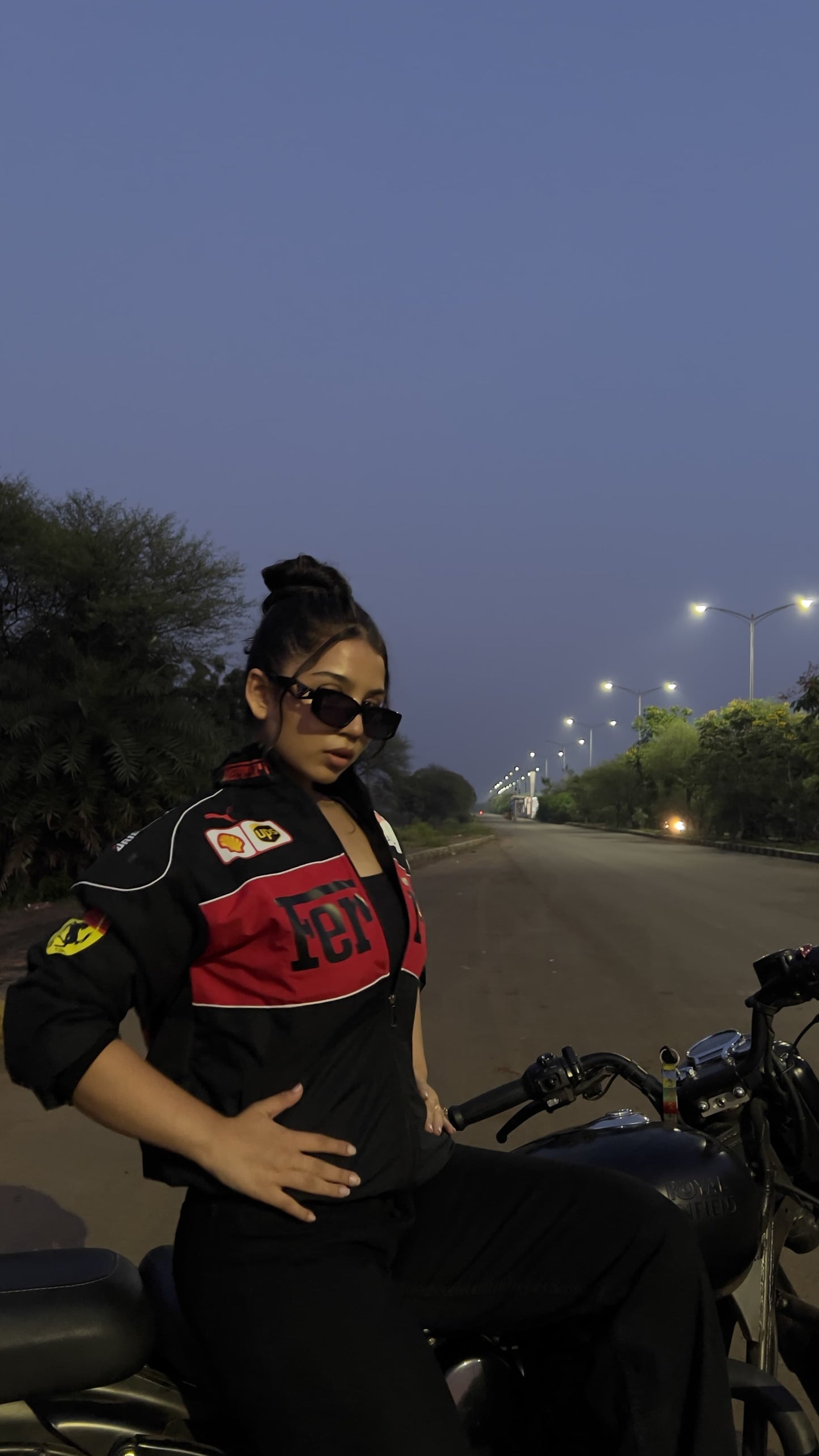 F1 BLACK TURBO FERRARI UNISEX RACING JACKET BY STYLESTITCH