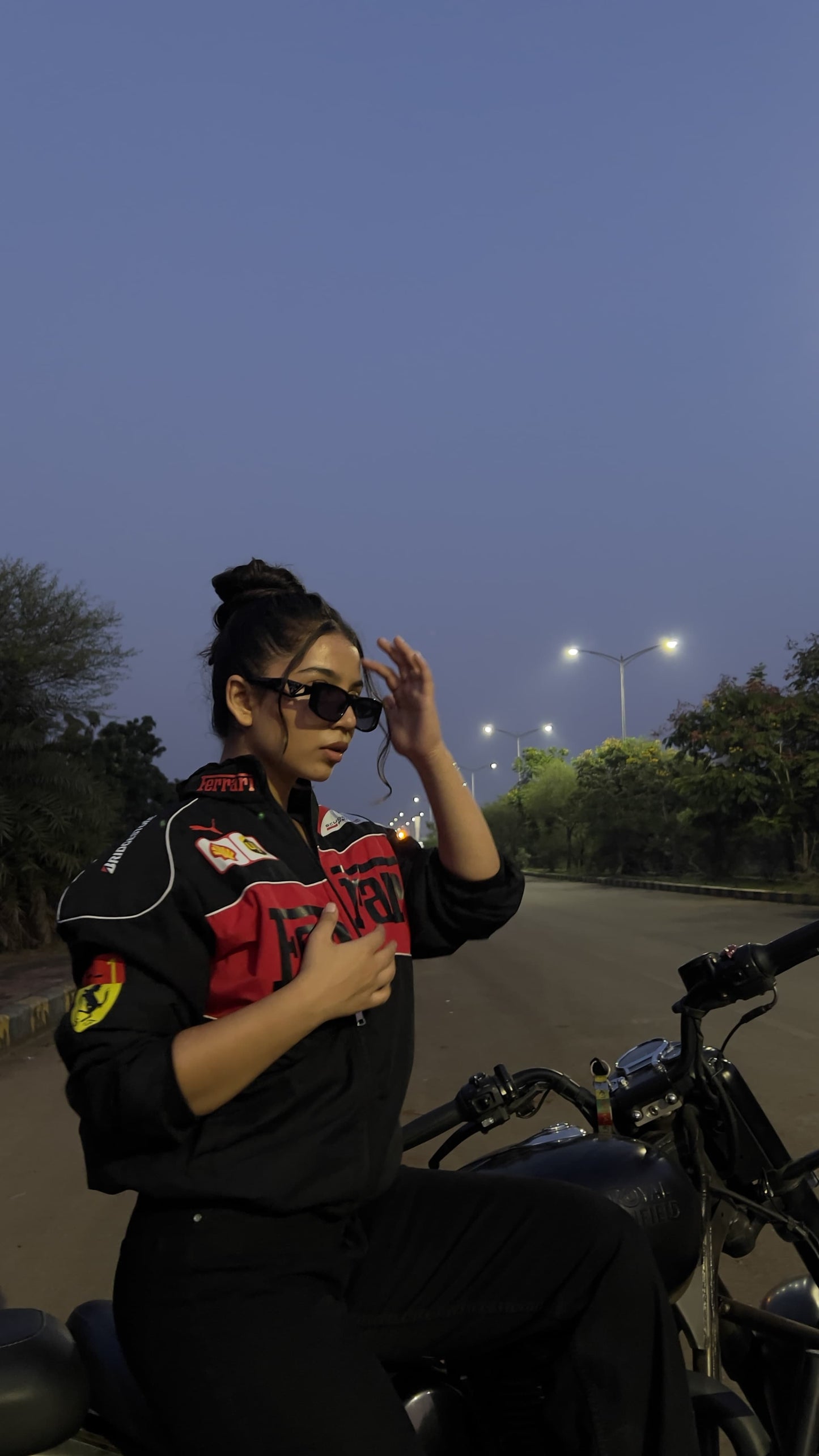 F1 BLACK TURBO FERRARI UNISEX RACING JACKET BY STYLESTITCH