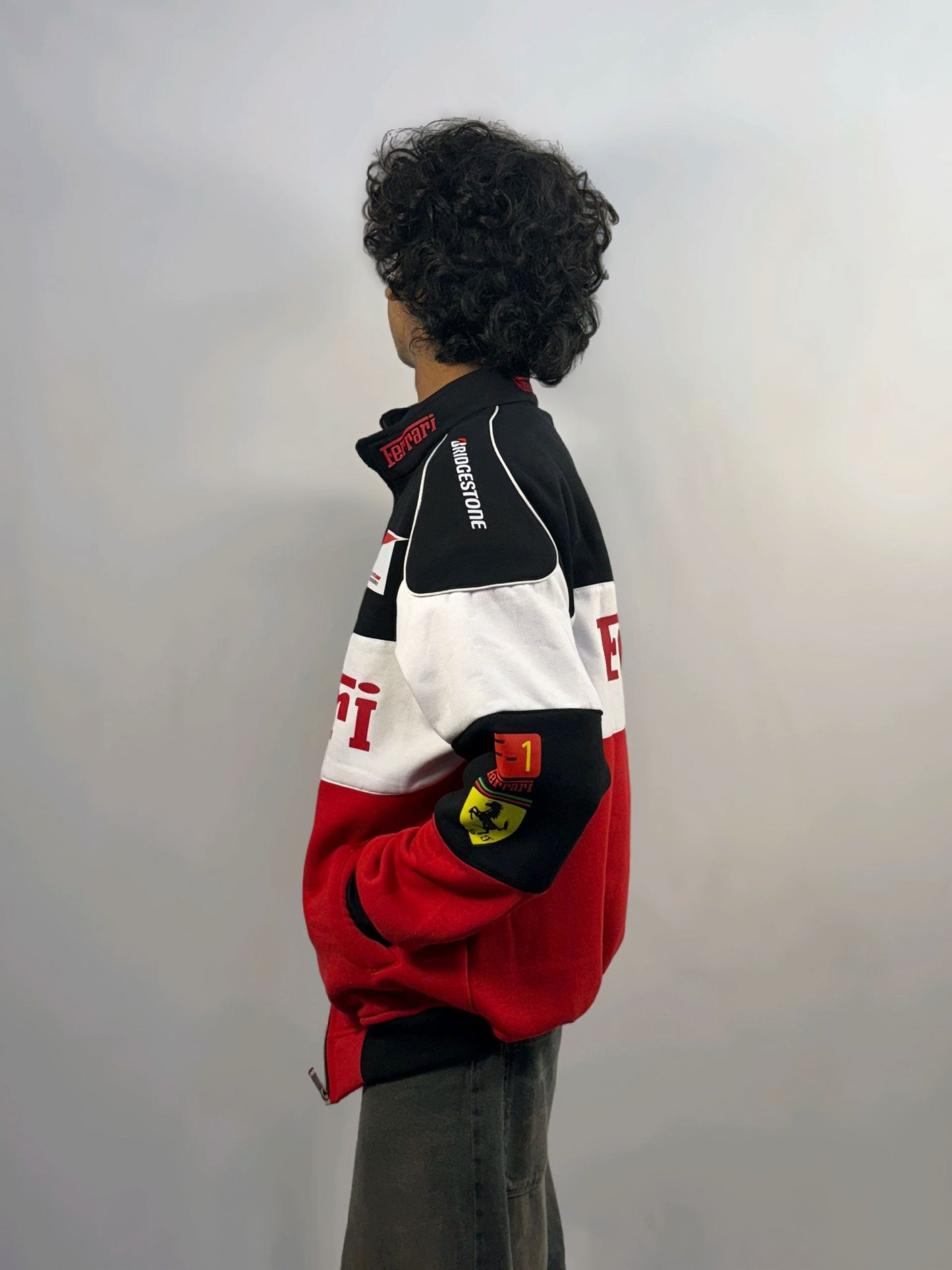 F1 TRIO FERRARI UNISEX RACING JACKET BY STYLESTITCH I DTF