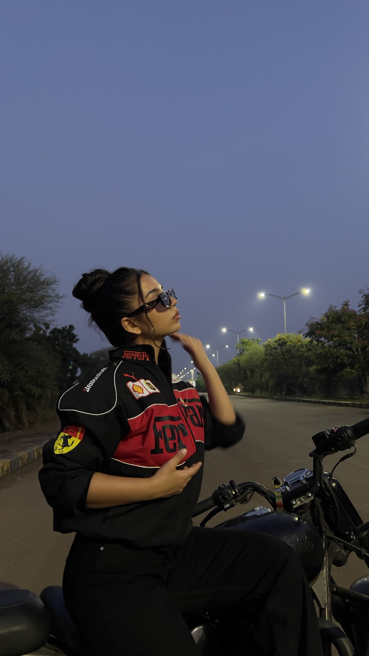 F1 BLACK TURBO FERRARI UNISEX RACING JACKET BY STYLESTITCH