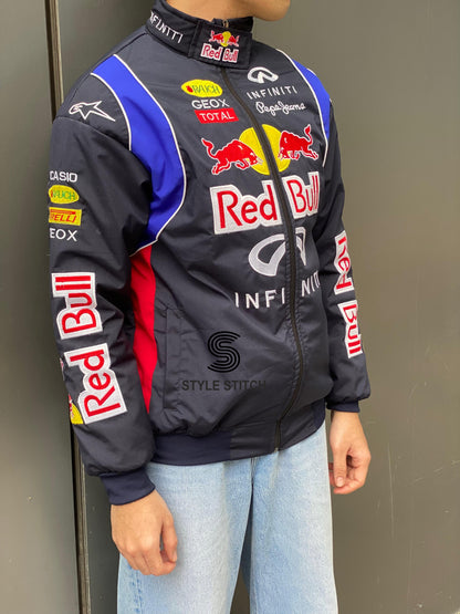 Racing Red Bull Puffer Embroidery Unisex Jacket l stylestitch