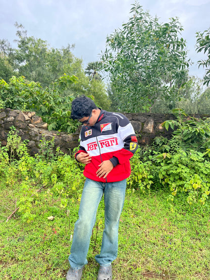 F1 Trio Ferrari Jacket – F1-Inspired Streetwear by Stylestitch