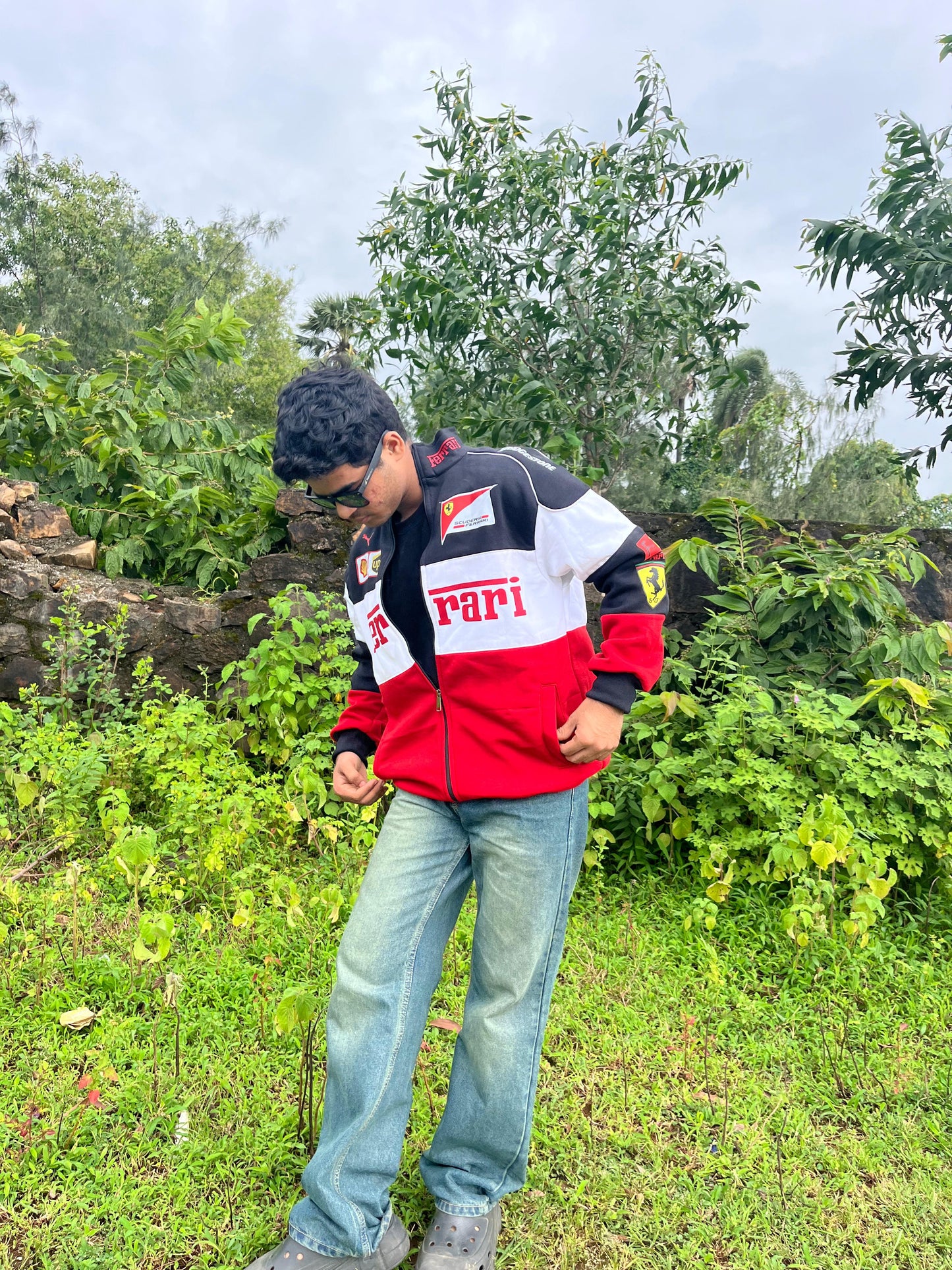 F1 Trio Ferrari Jacket – F1-Inspired Streetwear by Stylestitch