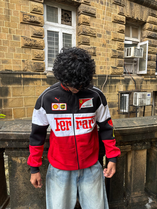 F1 TRIO FERRARI UNISEX RACING JACKET BY STYLESTITCH
