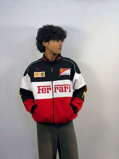 F1 TRIO FERRARI UNISEX RACING JACKET BY STYLESTITCH I DTF