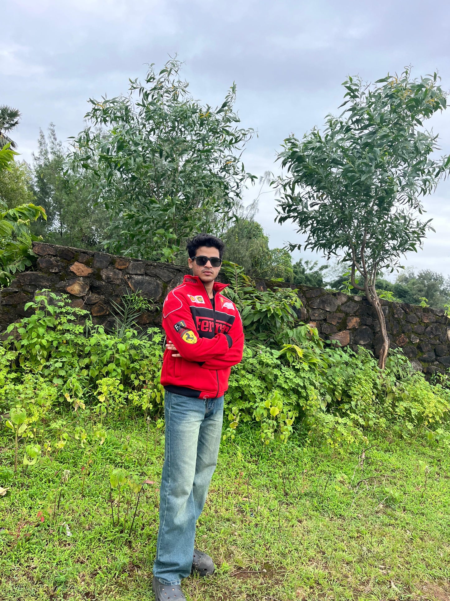 F1 Red Ferrari Jacket – F1-Inspired Streetwear by Stylestitch