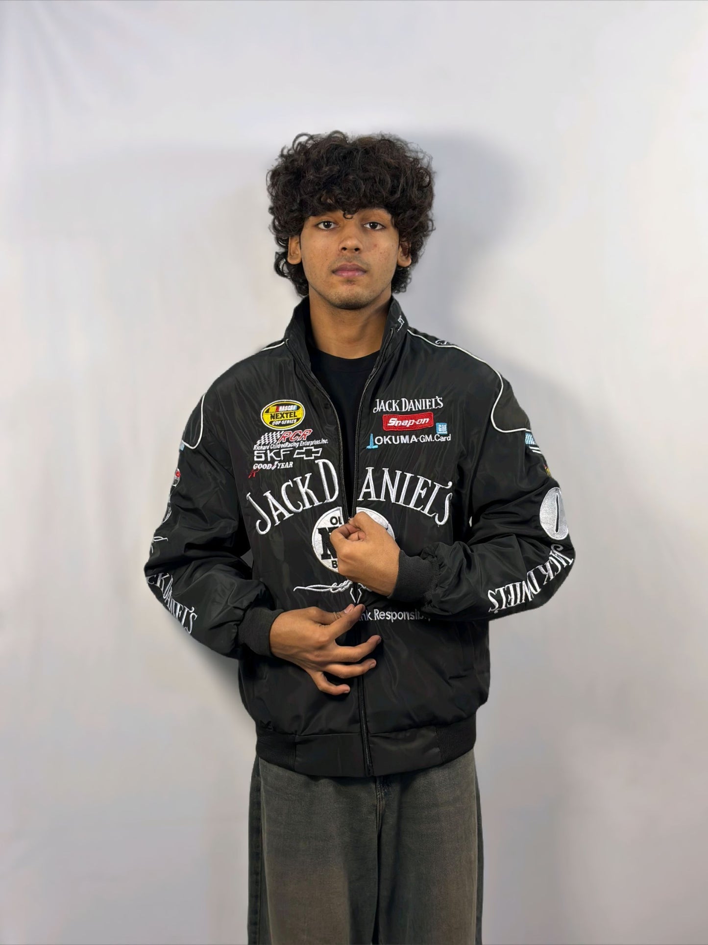 Racing JD Puffer Embroidery Unisex Jacket l stylestitch