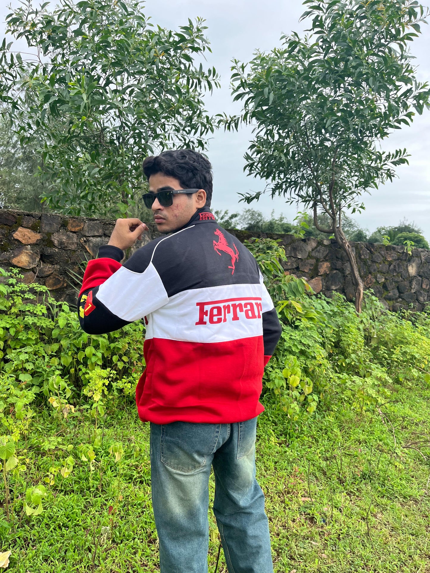 F1 Trio Ferrari Jacket – F1-Inspired Streetwear by Stylestitch