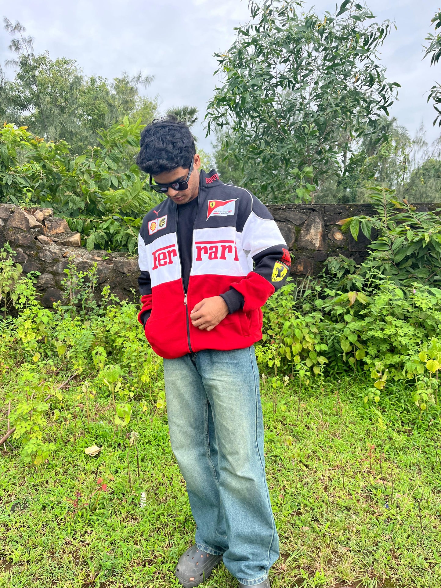F1 Trio Ferrari Jacket – F1-Inspired Streetwear by Stylestitch