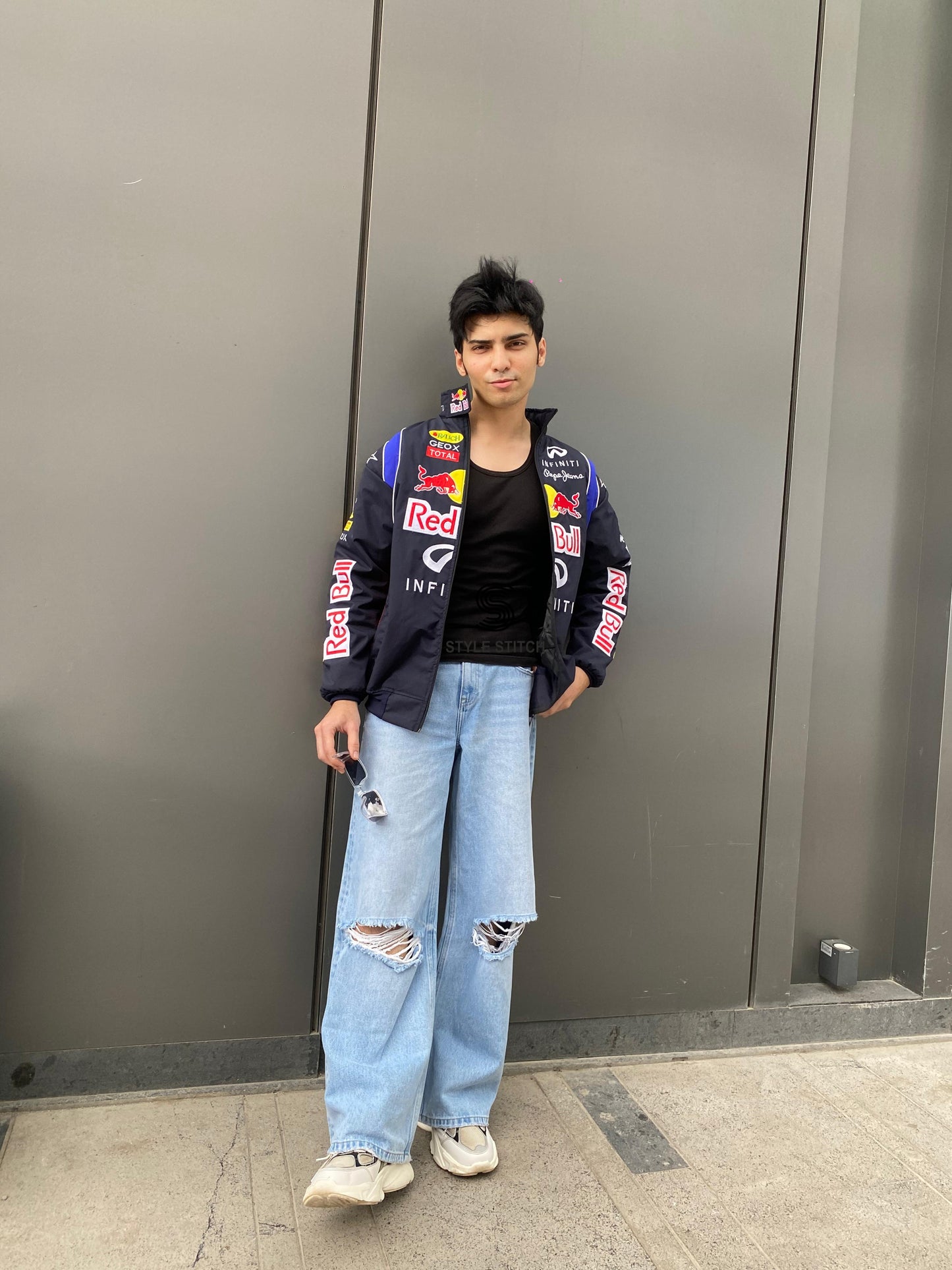 Racing Red Bull Puffer Embroidery Unisex Jacket l stylestitch