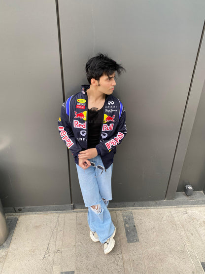 Racing Red Bull Puffer Embroidery Unisex Jacket l stylestitch