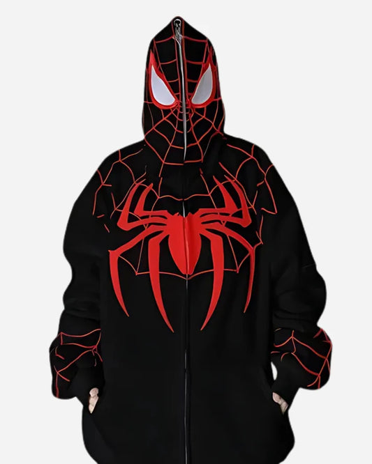 Black Spiderman Hoodie Premium Quality by Stylestitch