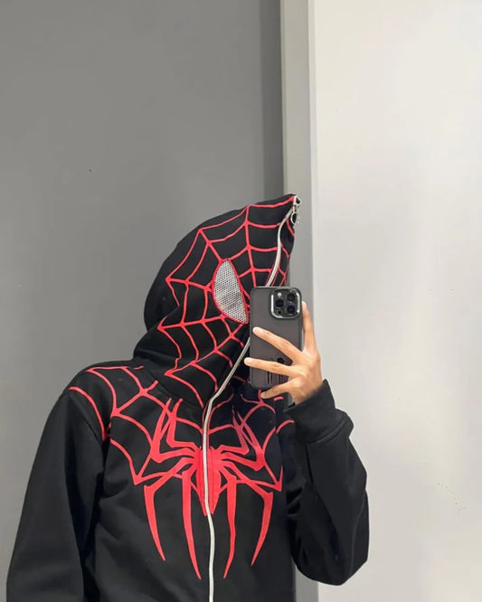 Black Spiderman Hoodie Premium Quality by Stylestitch